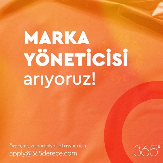 365 Derece Deneyimli Marka Yöneticileri Arıyor 365 Derece, Deneyimli Marka Yöneticileri Arıyor
