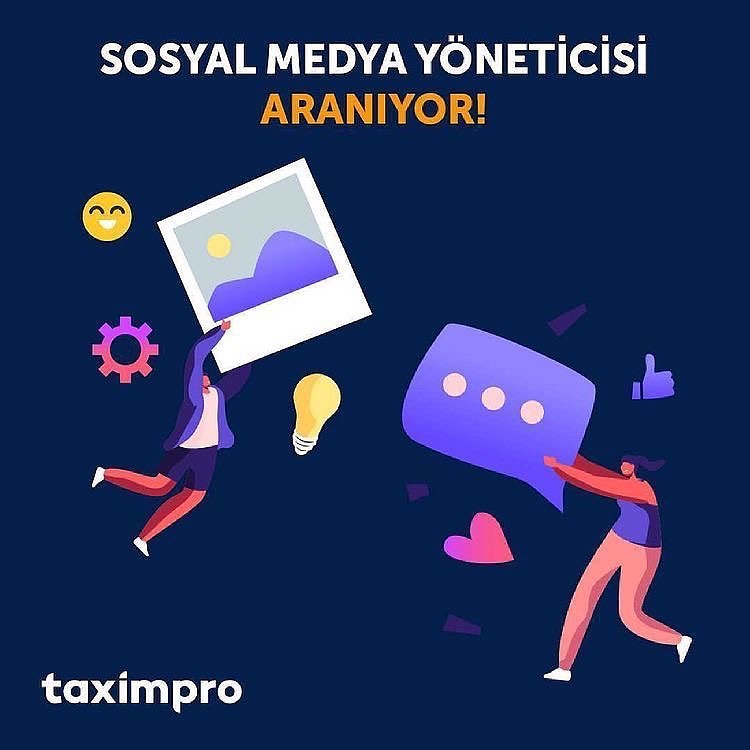 Sosyal Medya Yöneticisi iş ilanları Taximpro, ekibine Sosyal Medya Yöneticisi Arıyor!