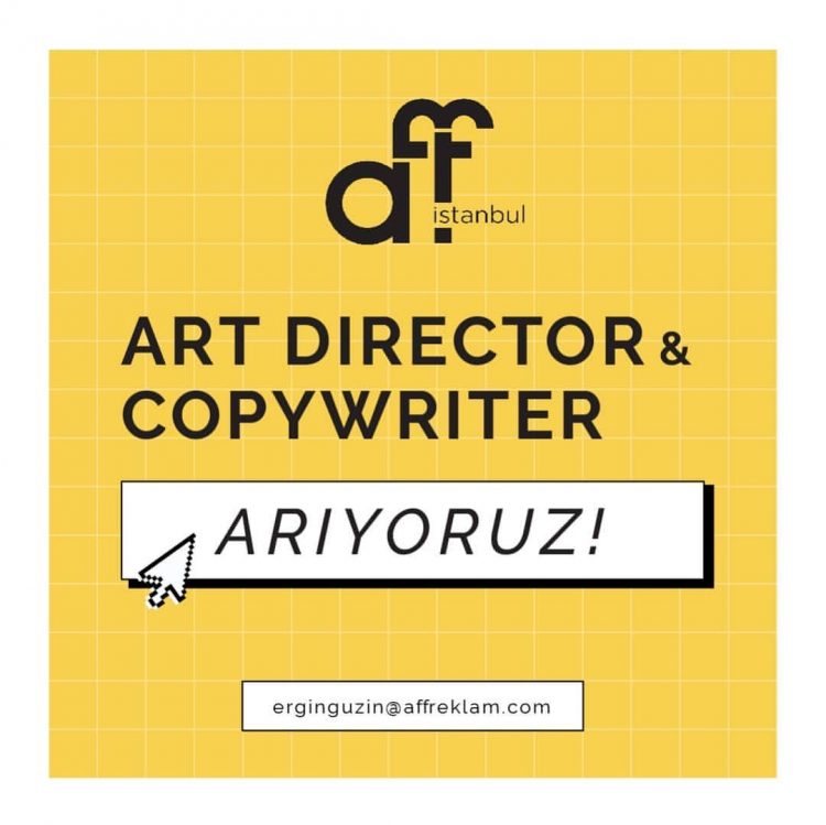Copywriter ve Art Director iş ilanları Aff Reklam Copywriter ve Art Director Arıyor!