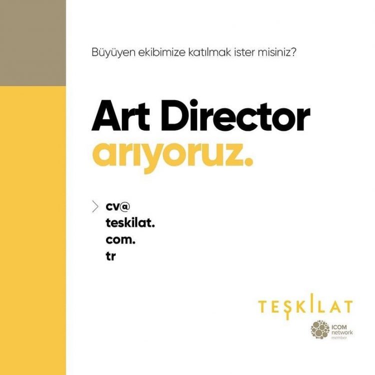 Teşkilat ICOM, Art Director Arıyor