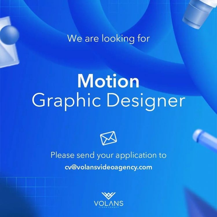 Motion Graphic Designer iş ilanları Volans Video Agency, Motion Graphic Designer Arıyor