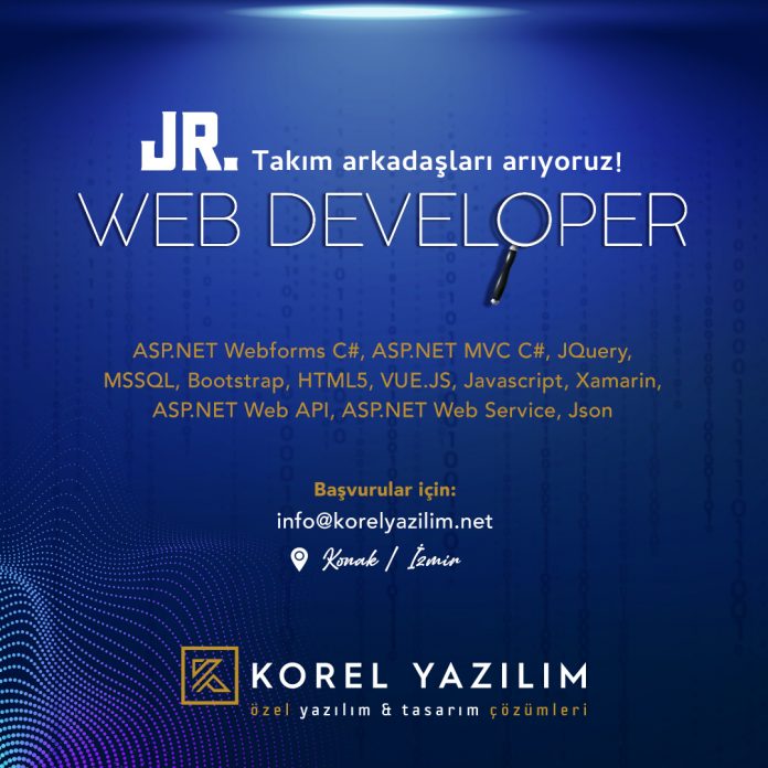 Korel Yazılım Web Developer Arıyor! Korel Yazılım Web Developer Arıyor!