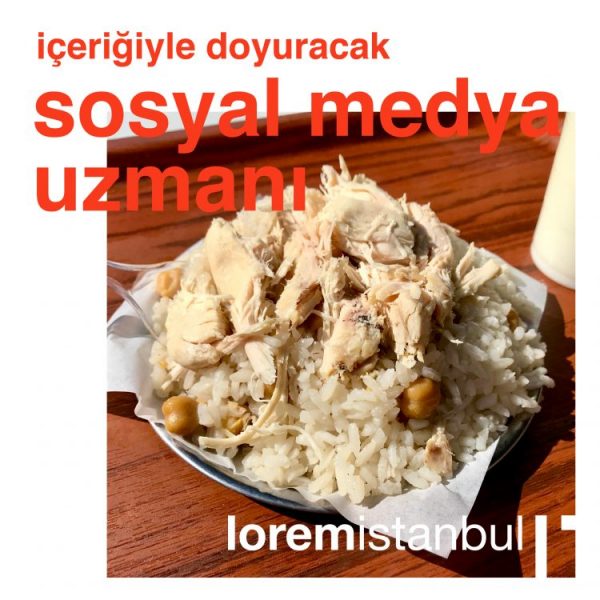 Sosyal Medya Uzmanı iş ilanları Lorem İstanbul Sosyal Medya Uzmanı Arıyor