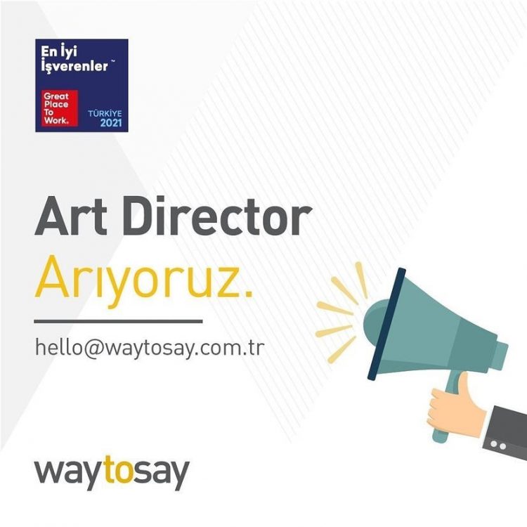 Art Director iş ilanları Waytosay, Art Director Arıyor