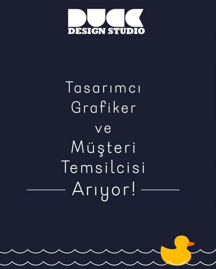 Tasarımcı Grafiker ve Müşteri Temsilcisi Duck, Tasarımcı Grafiker ve Müşteri Temsilcisi Arıyor!