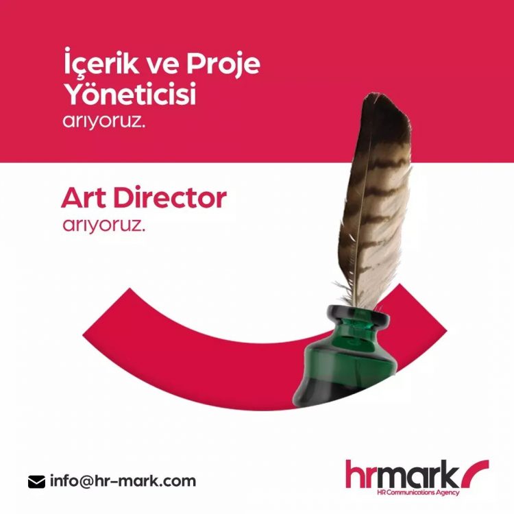 Art Director, İçerik ve Proje Yöneticisi iş ilanları HR Mark Art Director, İçerik ve Proje Yöneticisi Arıyor!
