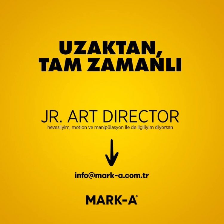 MARK-A Tasarım, Junior Art Director Arıyor!