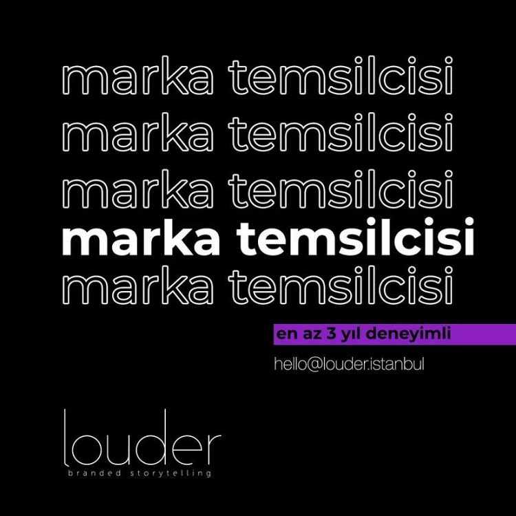 Marka Temsilcisi iş ilanları Louder İstanbul, Marka Temsilcisi Arıyor!