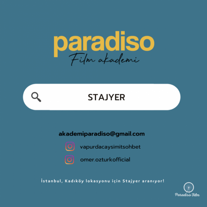 ajans Stajyer iş ilanları Paradiso Film, Stajyer Arıyor!