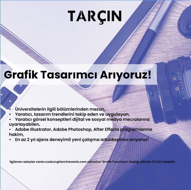Grafik Tasarımcı iş ilanları Tarçın Events, Grafik Tasarımcı Arıyor!