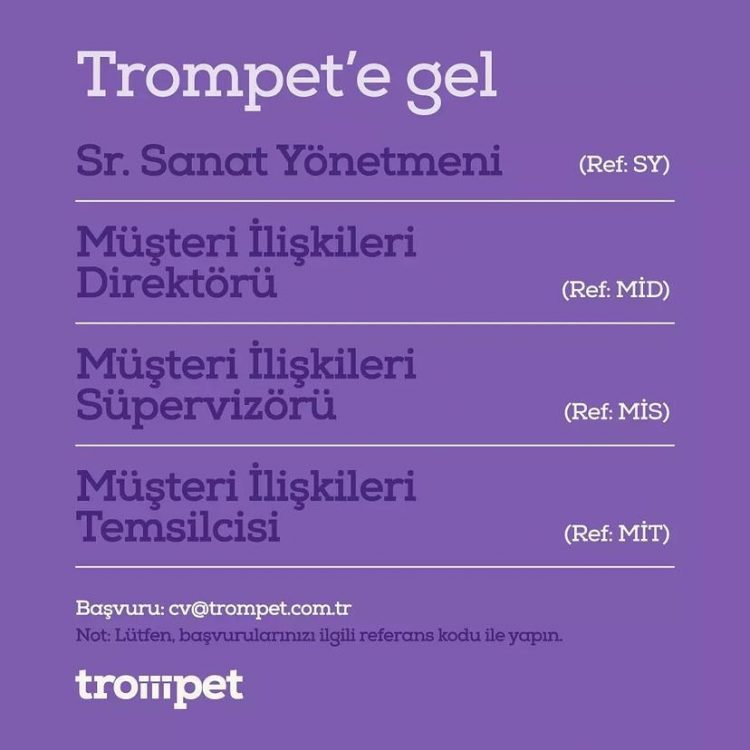 Müşteri İlişkileri Süpervizörü Trompet