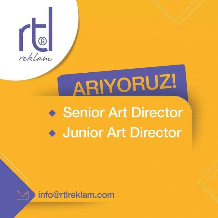 Sr. ve Jr. Art Director iş ilanları RTL Reklam, Sr. ve Jr. Art Director Arıyor