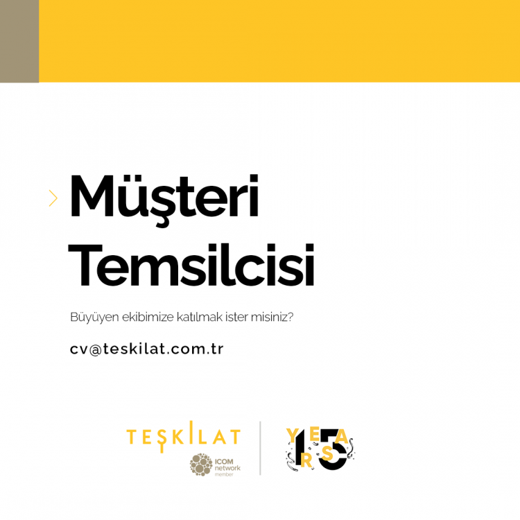 Müşteri Temsilcisi iş ilanları Teşkilat ICOM, Müşteri Temsilcisi Arıyor