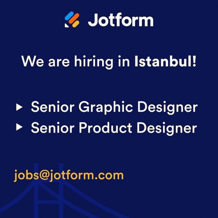 Jotform Graphic Designer, Product Designer Arıyor