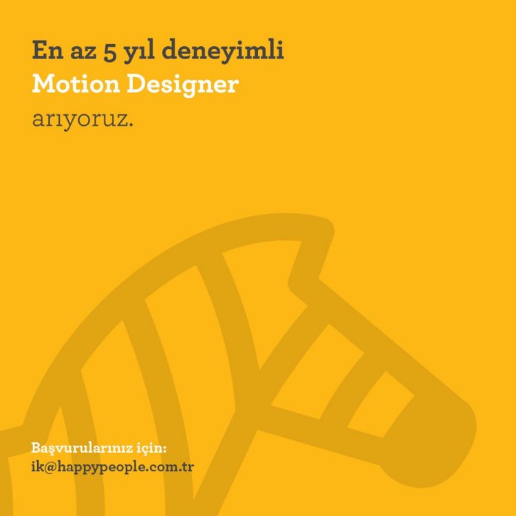 Motion Designer iş ilanları Motion Designer ilanları
