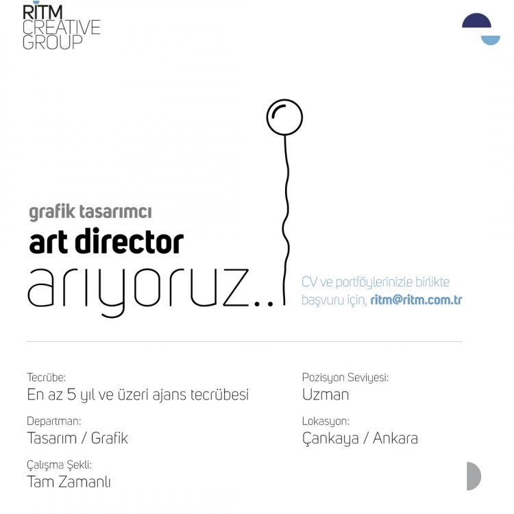 Grafik Tasarımcı / Art Director iş ilanları Ritm Creative Group, Grafik Tasarımcı / Art Director Arıyor