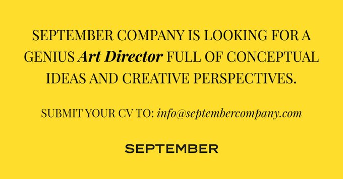 Art Director iş ilanları September Agency, Art Director