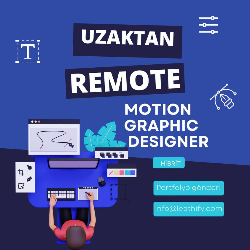 Uzaktan Çalışacak Motion Graphic Designer ilanları Leathify, Uzaktan Çalışacak Motion Graphic Designer Arıyor