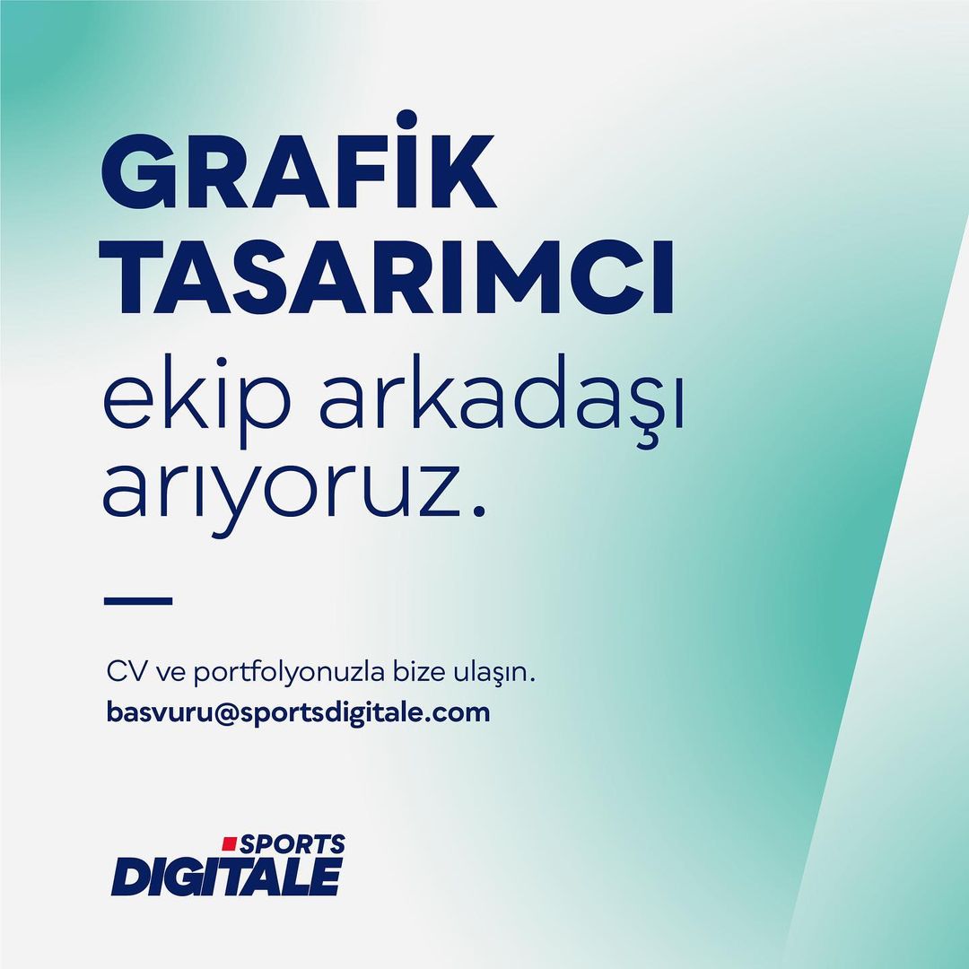 Sports Digitale, Grafik Tasarım Uzmanı Arıyor