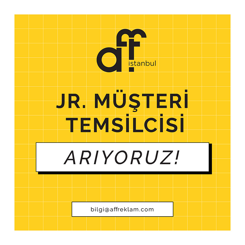 Junior Müşteri Temsilcisi ilanı AFF İstanbul, Junior Müşteri Temsilcisi Arıyor