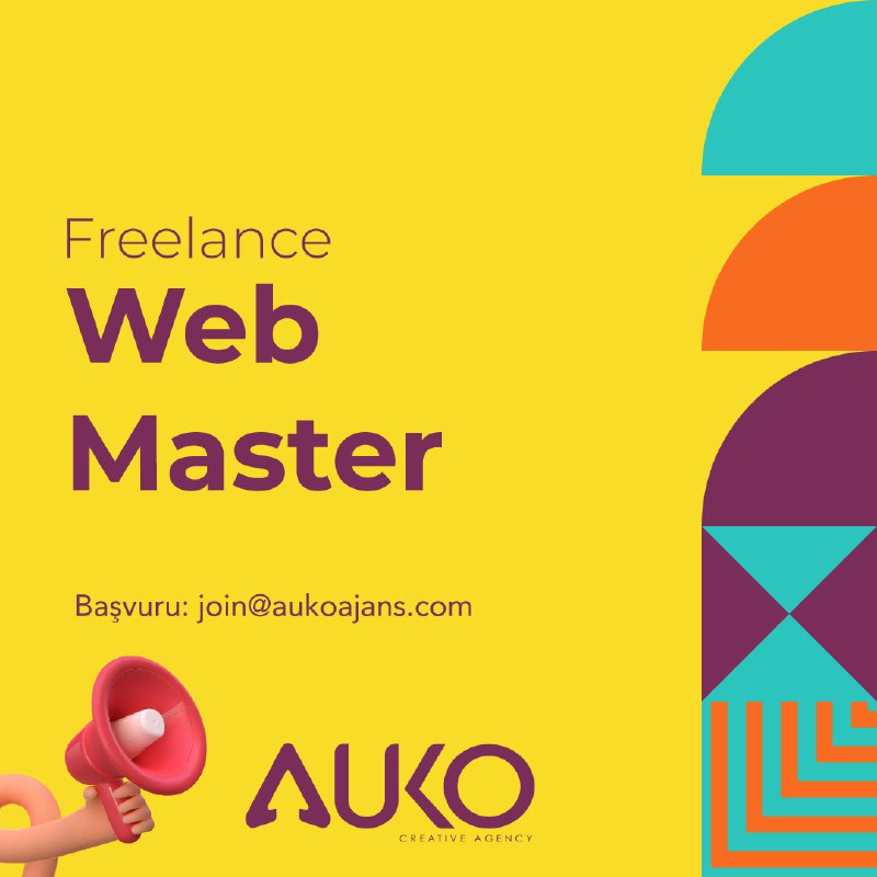 Freelance Web Master İlanları Auko Ajans, Web Master Arıyor