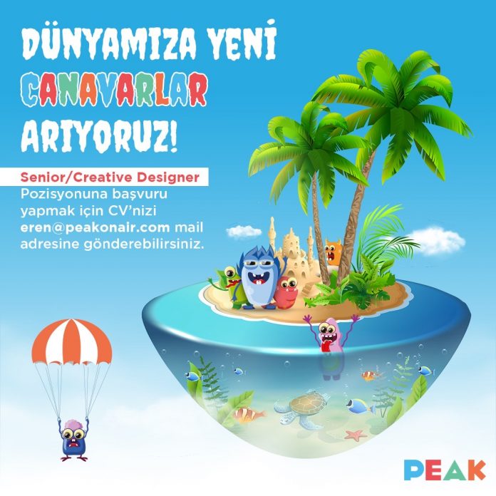 Senior Creative Designer iş ilanları Peak On Air, Senior Creative Designer Arıyor