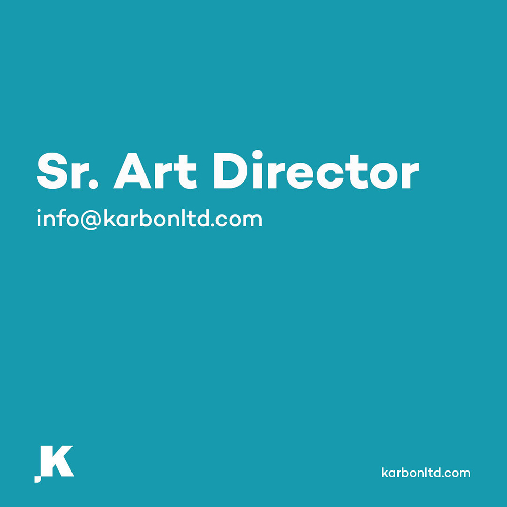 Karbon, Sr. Art Director İş İlanı Karbon, Sr. Art Director
