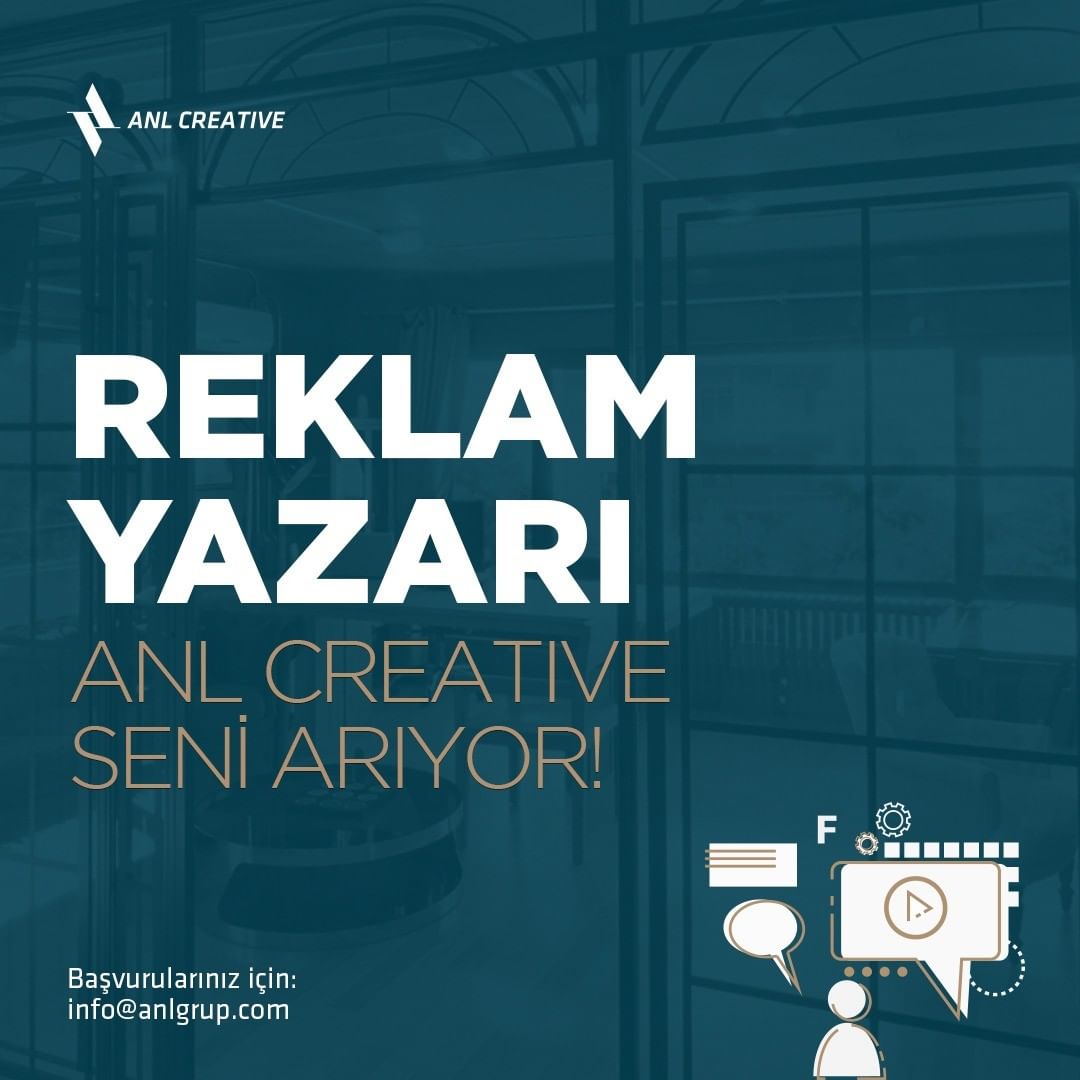 Reklam Yazarı ilanları ANL Creative, Reklam Yazarı Arıyor
