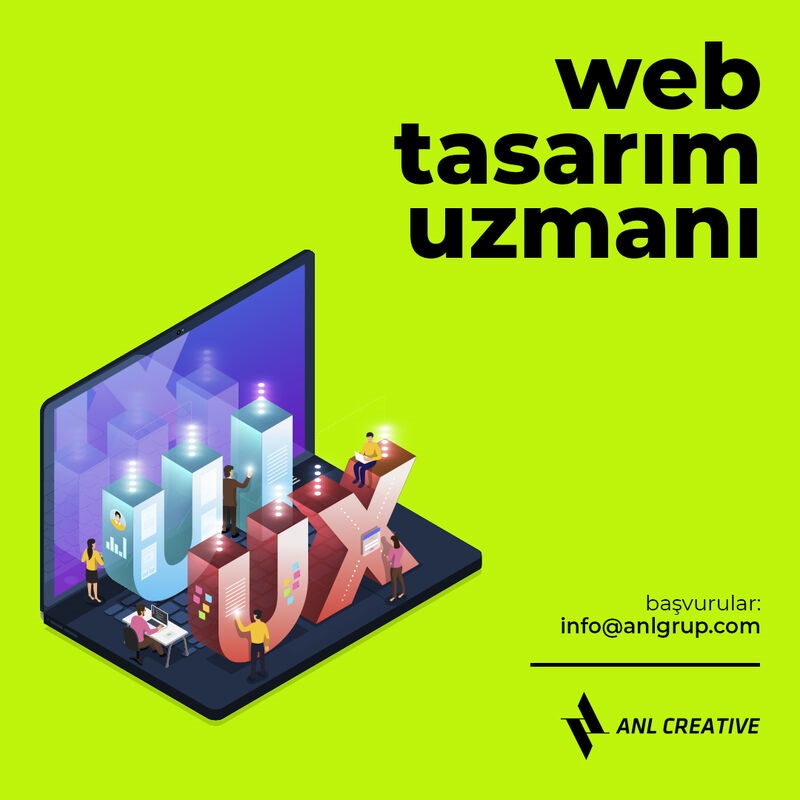 Web Tasarım Uzmanı ilanı ANL Creative, Web Tasarım Uzmanı Arıyor