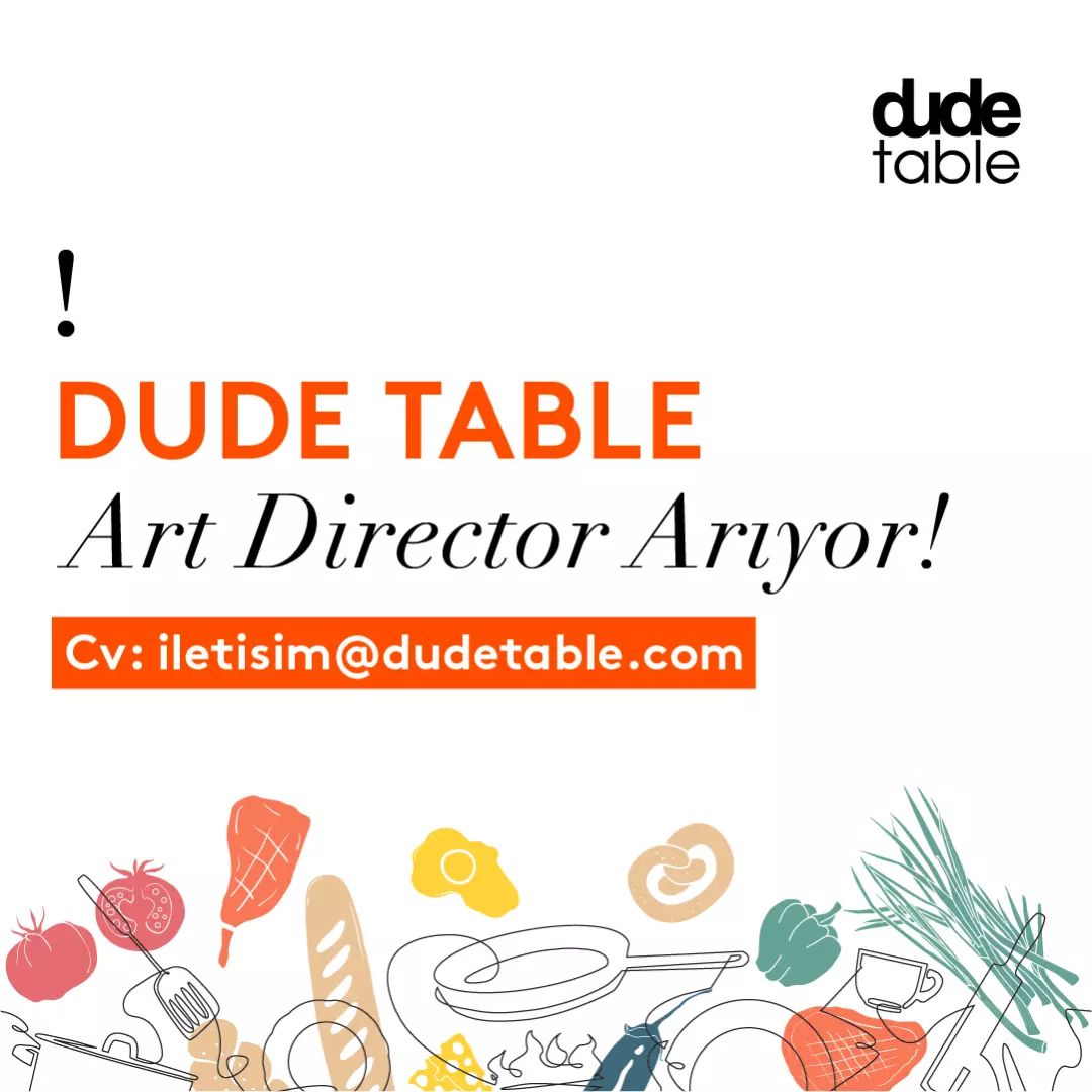 Jr. Art Director ilanları Dude Table, Jr. Art Director Arıyor