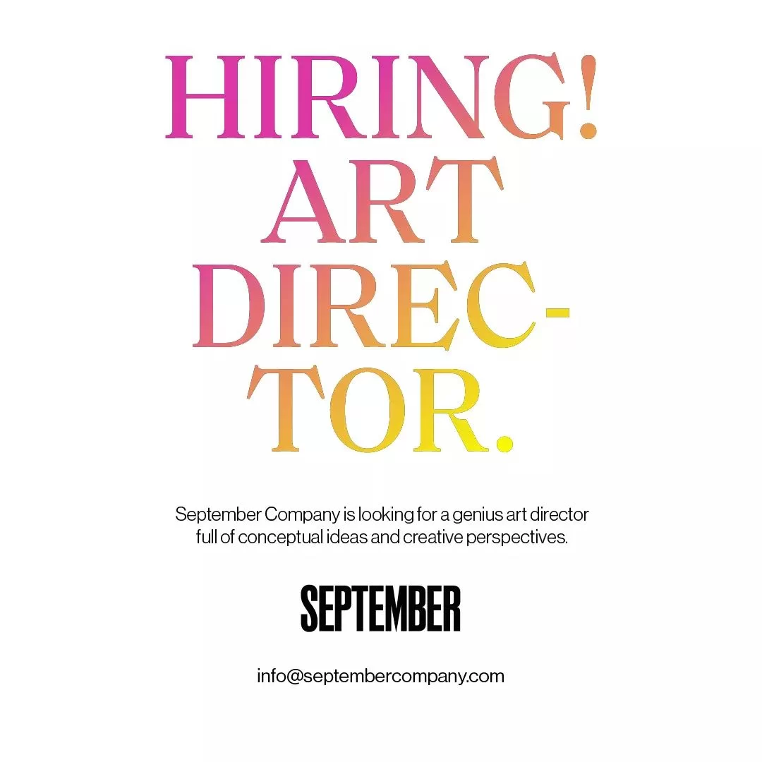 Art Director arayanlar SEPTEMBER, Art Director Arıyor