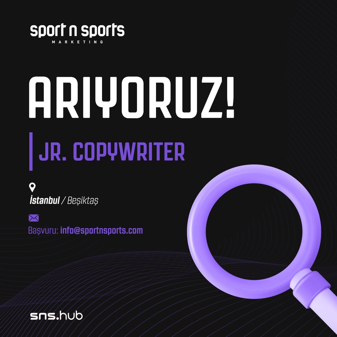 Jr. Copywriter ilanları Sport n Sports, Jr. Copywriter Arıyor