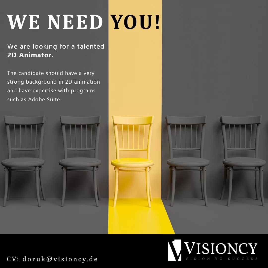 Visioncy, 2D Animator Arıyor