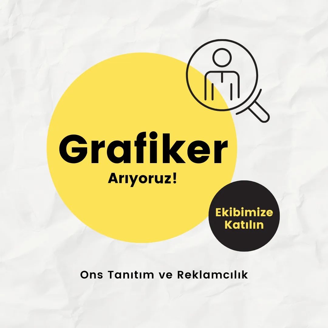 Grafiker iş ilanları Ons Tanıtım ve Reklamcılık, Grafiker Arıyor