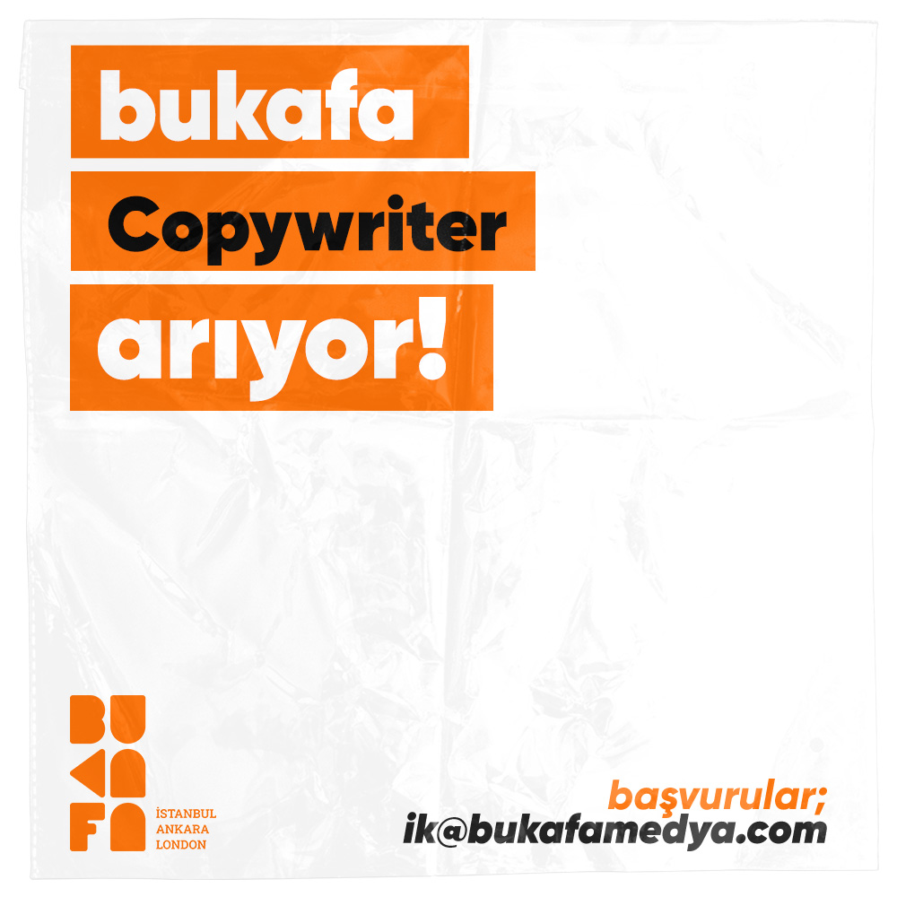 Copywriter iş ilanları BuKafa Medya Copywriter arıyor