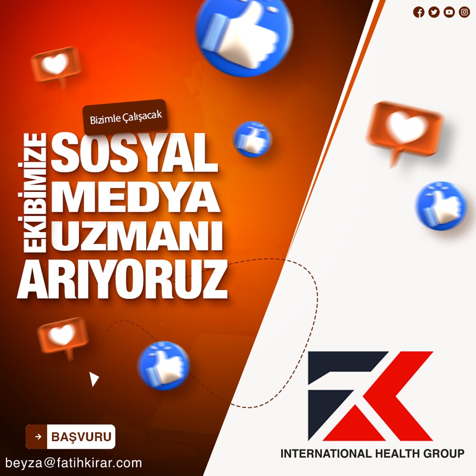 Sosyal Medya Uzmanı iş ilanları Fatih Kırar, Sosyal Medya Uzmanı Arıyor