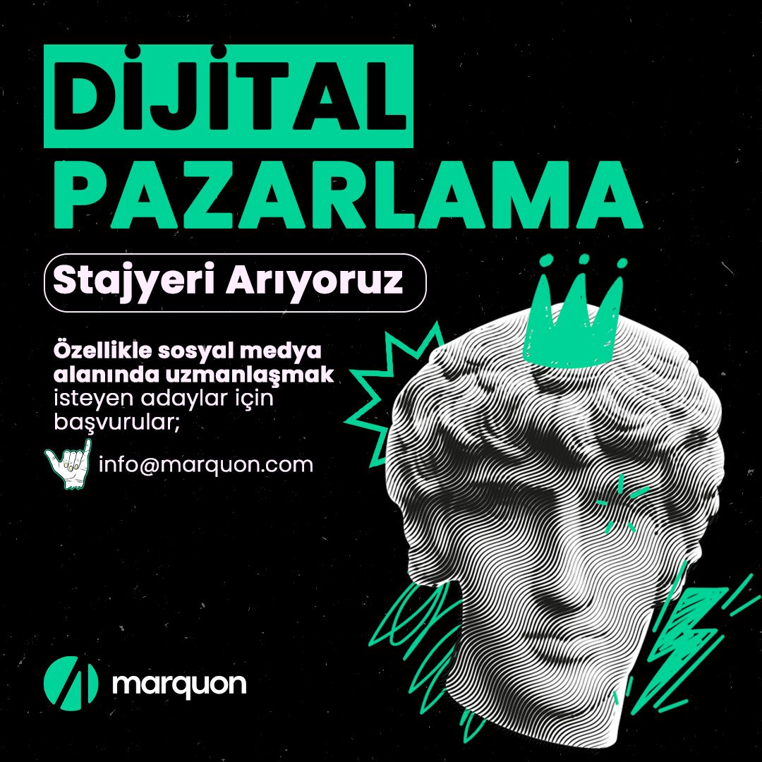 Dijital Pazarlama Stajyeri iş ilanları Marquon Digital, Dijital Pazarlama Stajyeri Arıyor