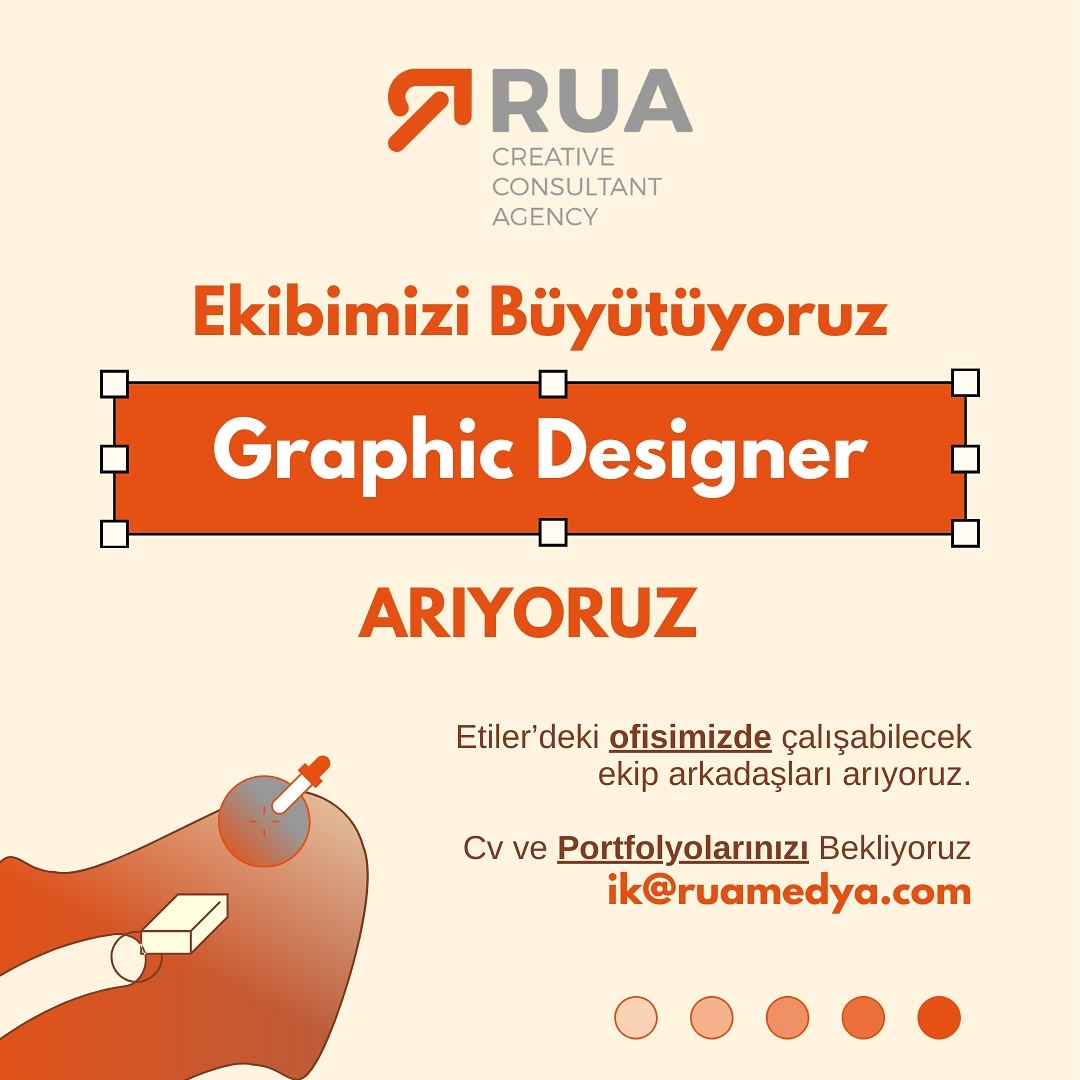 Grafik Tasarımcı iş ilanları RUA Medya, Grafik Tasarımcı Arıyor
