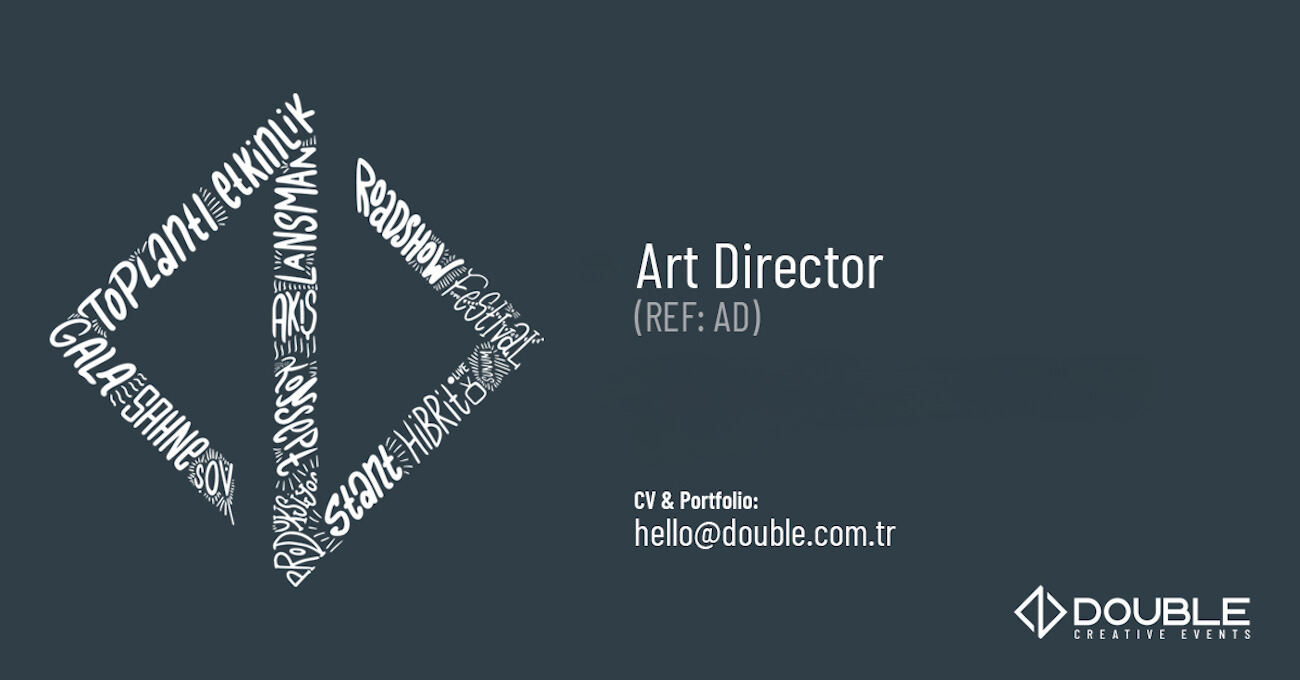 Art Director iş ilanları Double Events, Art Director Arıyor