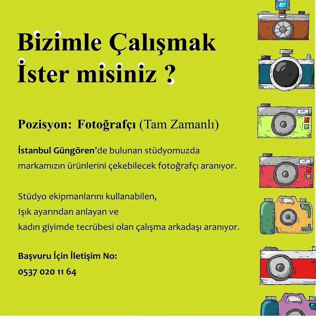 Fotoğrafçı iş ilanları Lustrin, Fotoğrafçı Arıyor