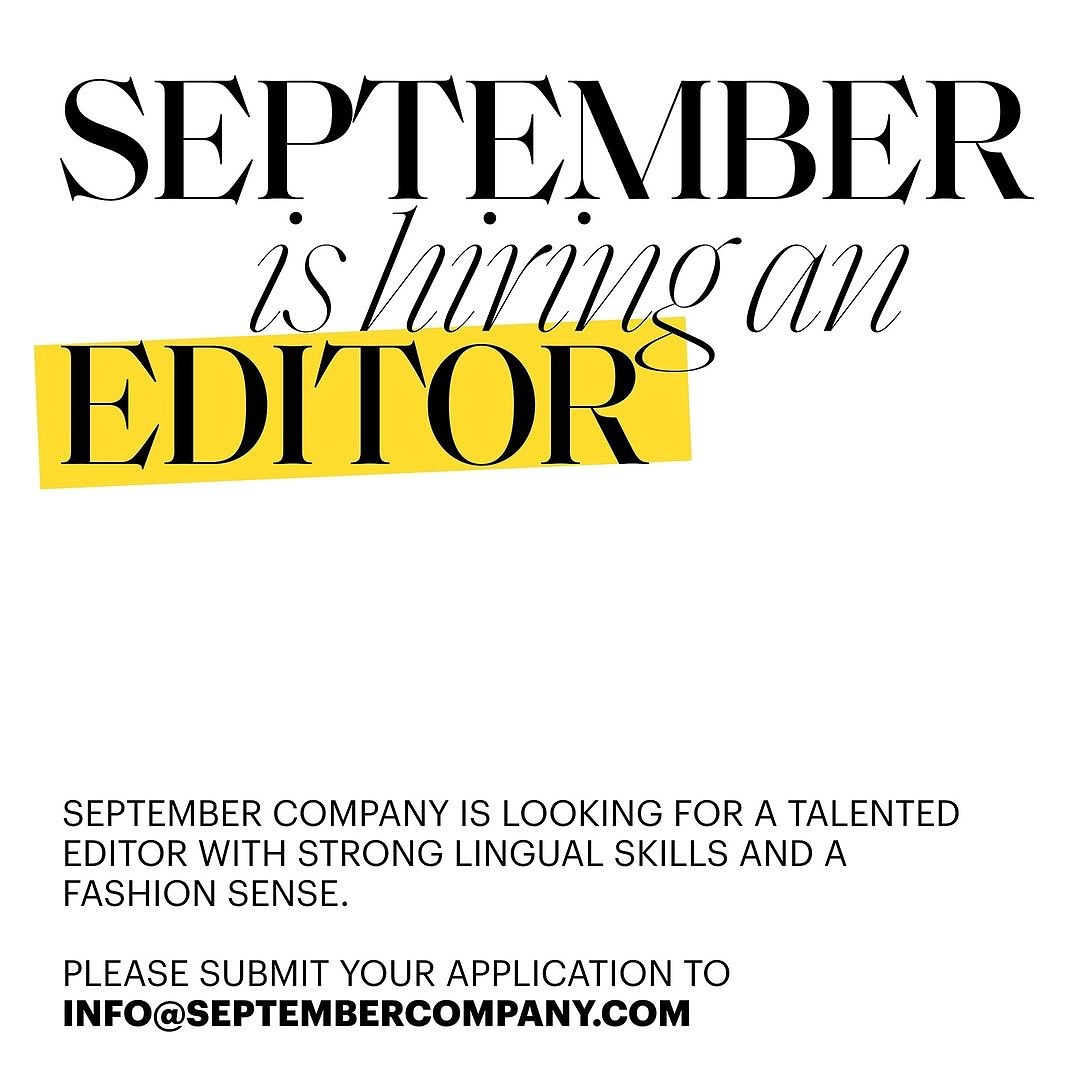 Editor iş ilanları September Company, Editor Arıyor