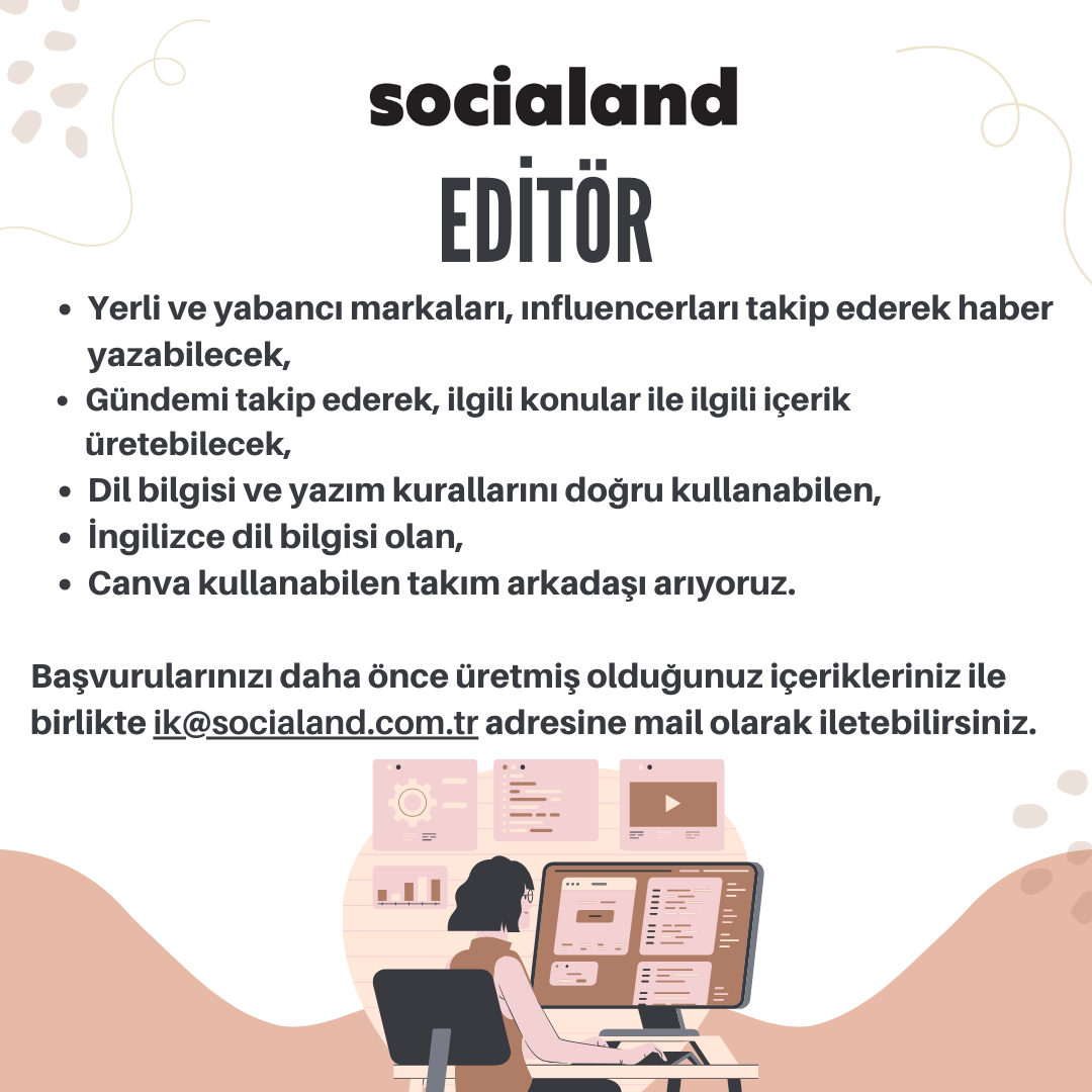 Editör iş ilanları - Socialand Socialand, Editör Arıyor