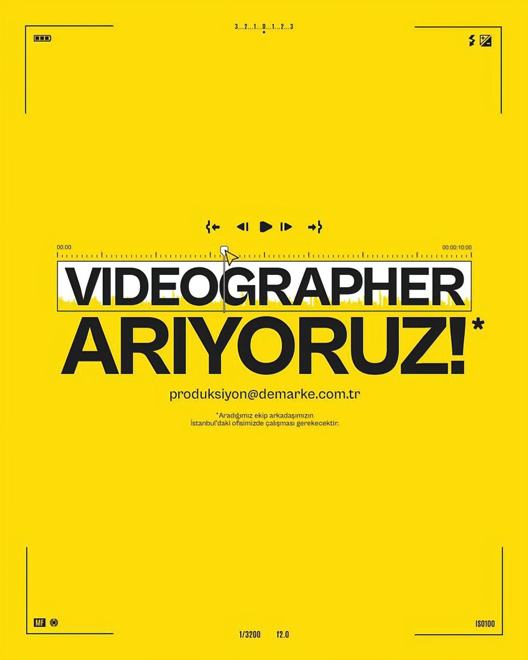 De Marke Agency, Videographer Arıyor