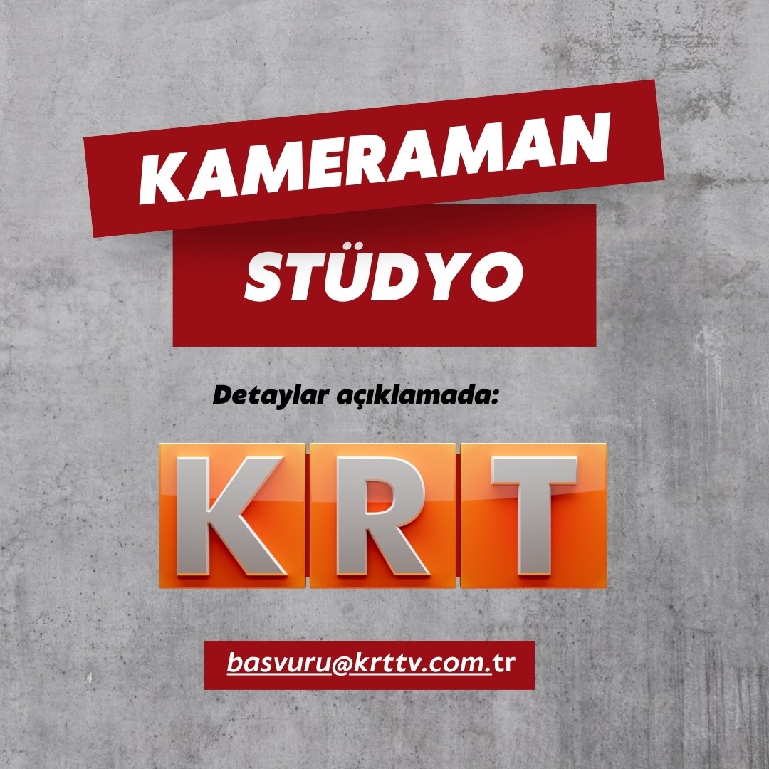 KRT TV, Stüdyo Kameramanı Arıyor