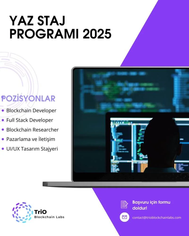 Yazılım Yaz Staj Programı Başvuruları Başladı – TriO Blockchain Lab Yazılım Yaz Staj Programı Başvuruları Başladı – TriO Blockchain Lab