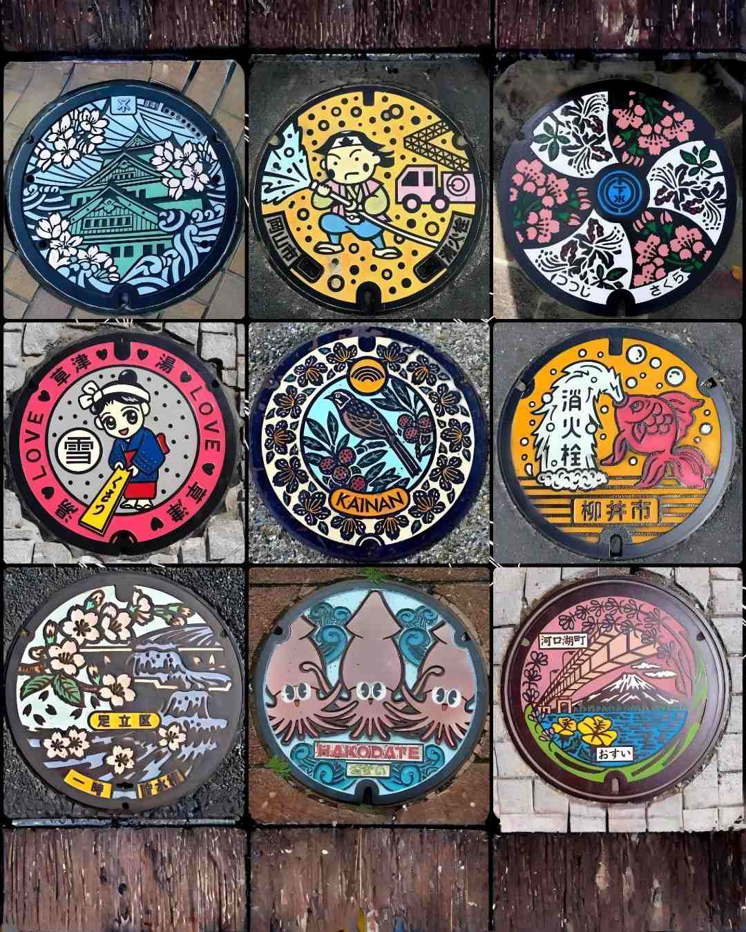 Japonya rögar kapakları